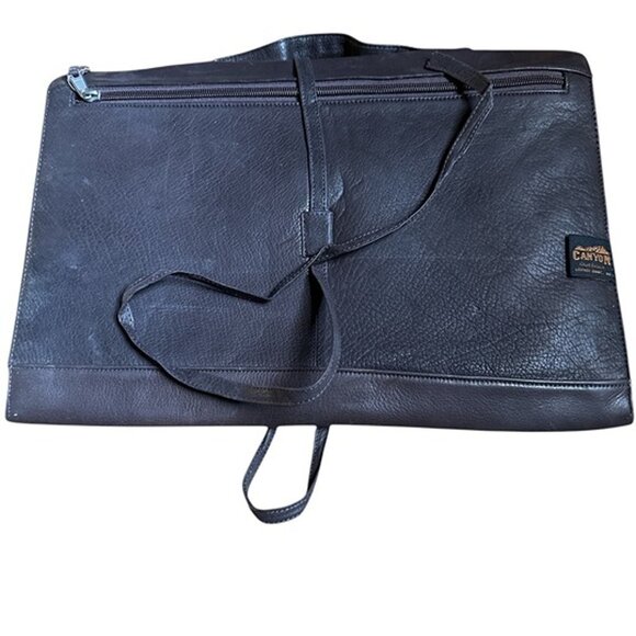 Canyon Crossbody Bag Womens Black Leather Outdoor Shoulder Strap Snap Button - Picture 2 of 5